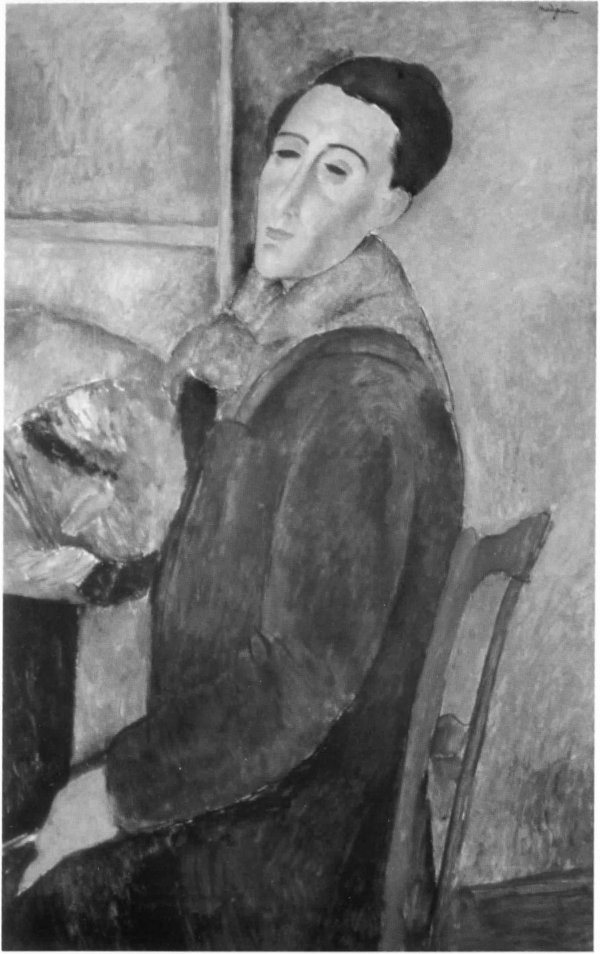 Автопортрет Модильяни, написанный в 1919 году