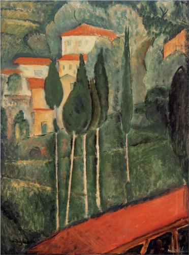 Пейзаж, Южная Франция, 1919 Пейзаж, Южная Франция, 1919