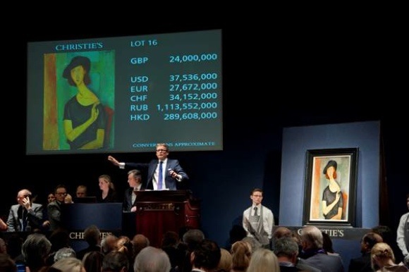 Портрет Жанны Эбютерн работы Модильяни продали за 42,3 миллиона долларов