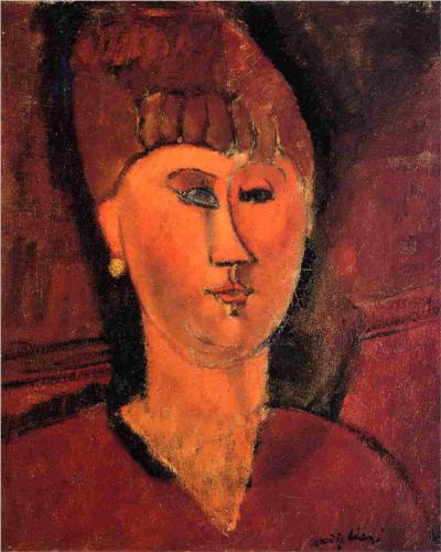 Каземир Малевич :: Голова рыжеволосой женщины (1915)