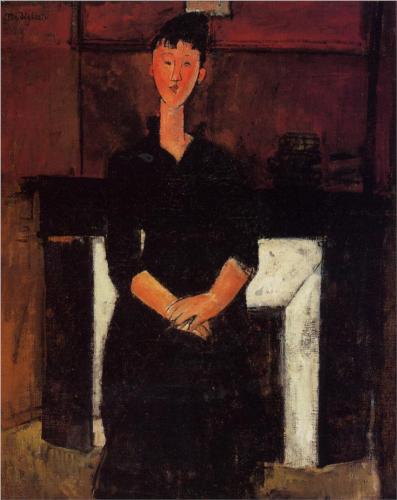 Каземир Малевич :: Женщина, сидящая у камина (1915)