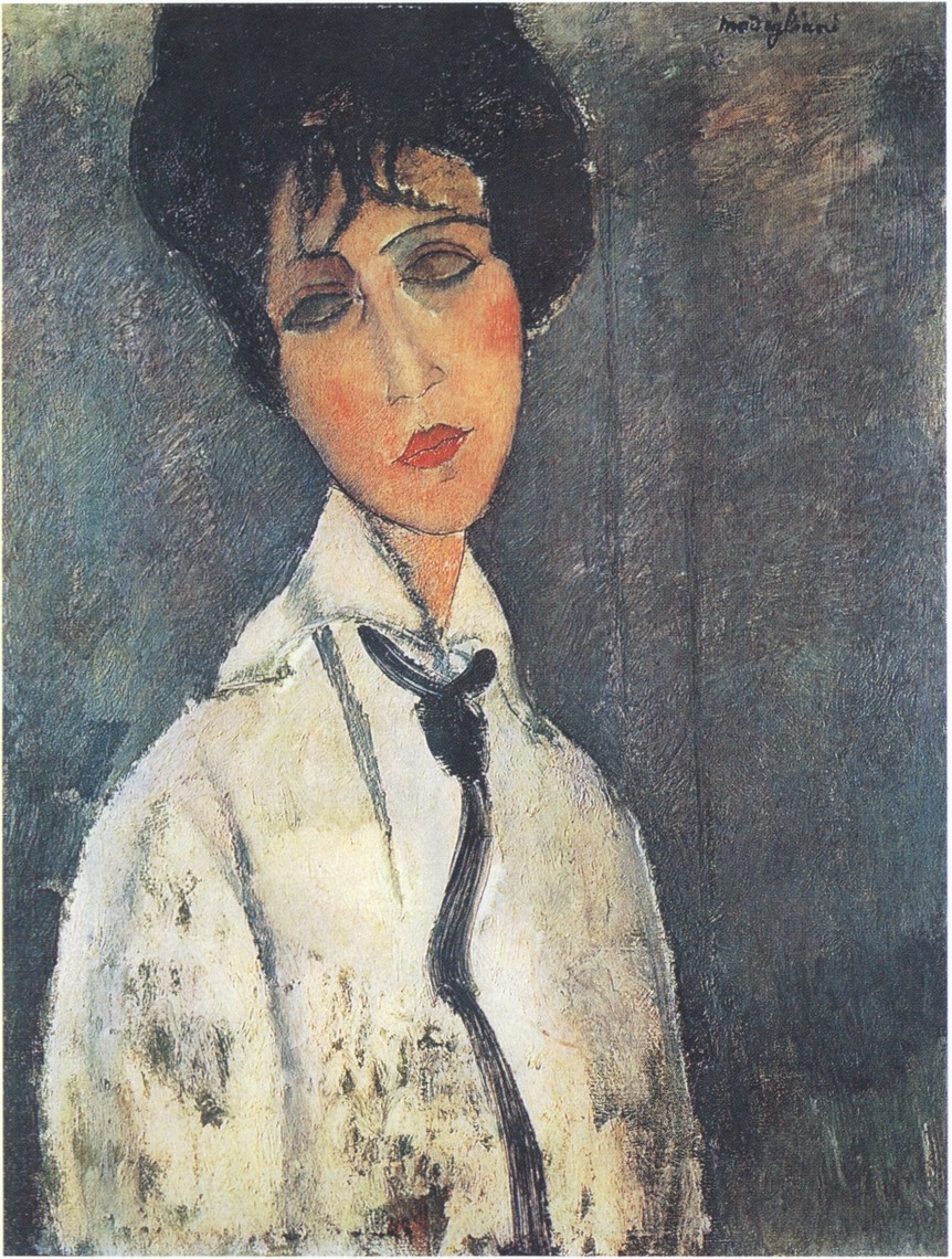 21. Дама с черным галстуком. 1917