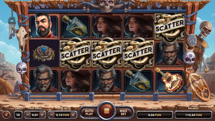 Игровой автомат «Golden Skulls» в казино Слотозал