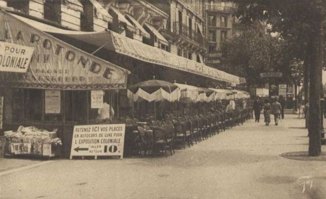 Кафе La Rotonde: архивное фото
