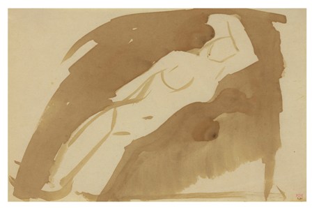 «Лежащая обнаженная», 1909 год