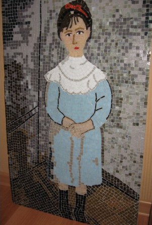 Мозаика по мотивам А. Модильяни «Девочка в голубом»