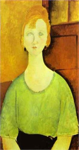 Каземир Малевич :: Девушка в зеленой блузе (1917)