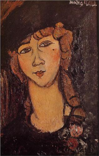 Каземир Малевич :: Лолотт (Голова женщины в шляпе) (1916)