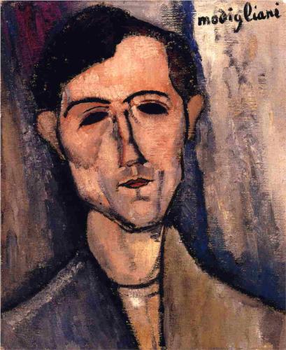 Каземир Малевич :: Мужская голова (Портрет поэта) (1915)