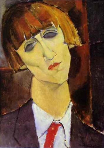 Каземир Малевич :: Портрет мадам Кислинг (1917)