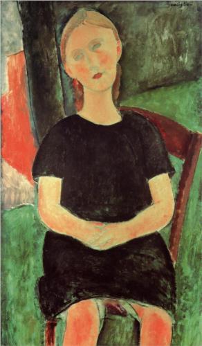 Каземир Малевич :: Сидящая молодая женщина (1918)