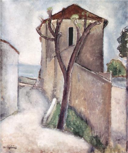 Каземир Малевич :: Дерево и дом (1919)