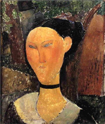 Каземир Малевич :: Женщина с бархатной лентой (1915)